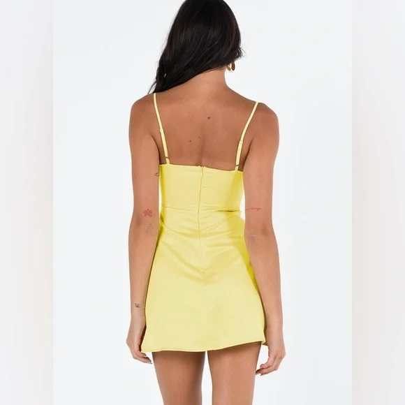 Della Mini Dress Butter Yellow - Picture 2 of 10